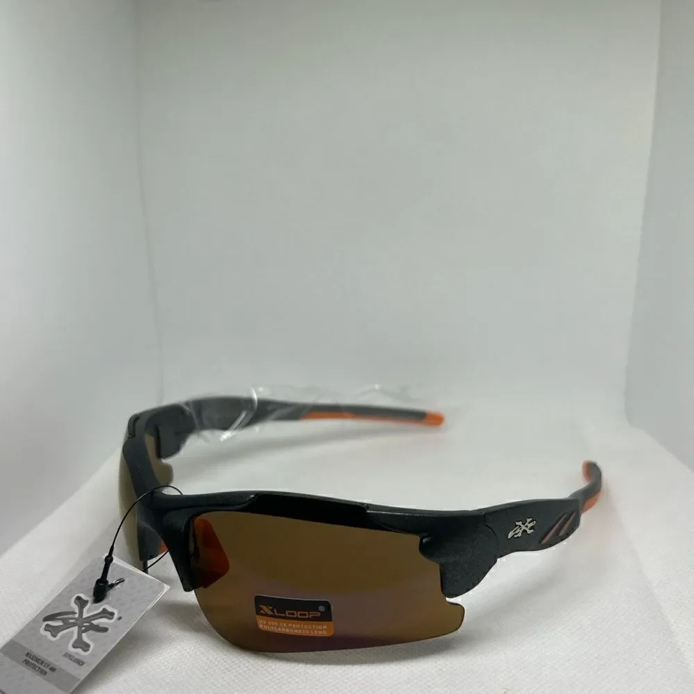 X-Loop Semi Rimless Wrap Sunglasses